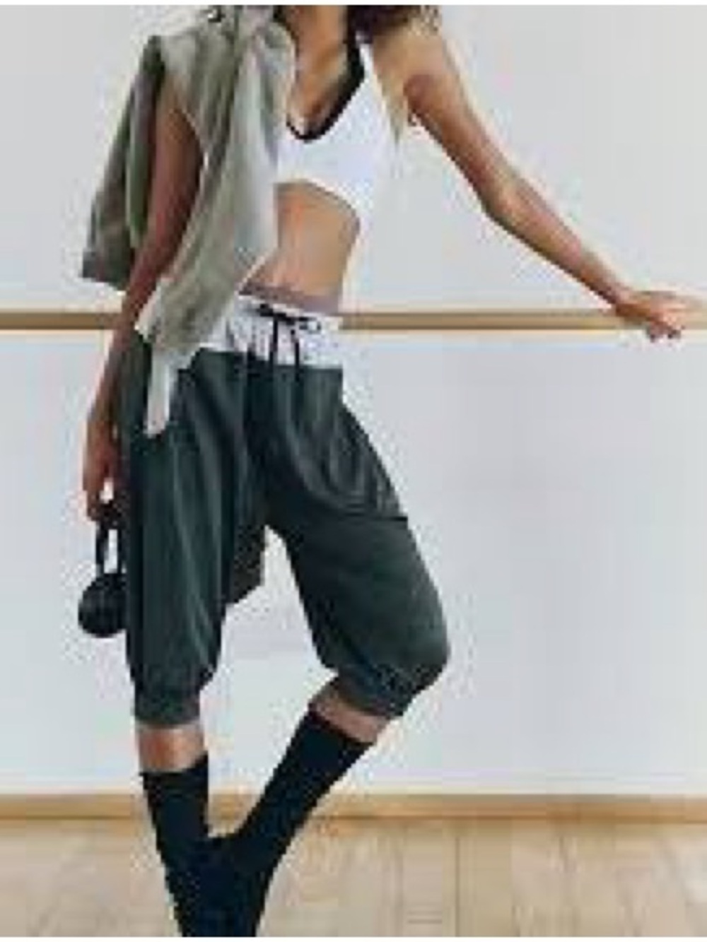 Free People Movement Total Package track pant, black Heather combo, XS
NWT